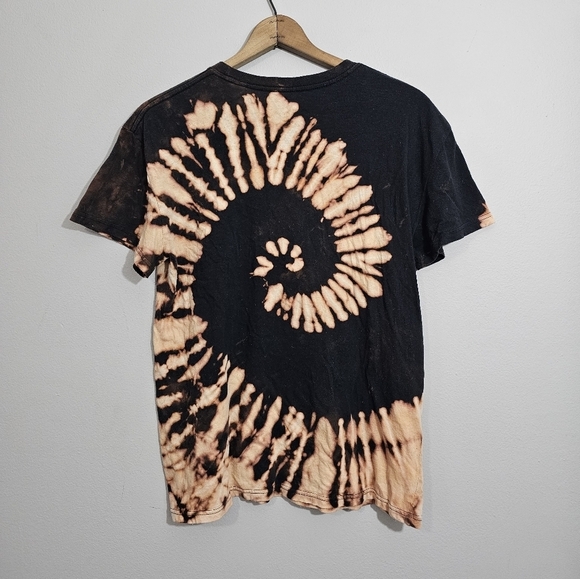 Custom Upcycled Tie Dyed Rolling Stones Band Tee - Picture 2 of 3